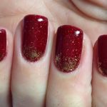 unghie natalizie nail art rosso