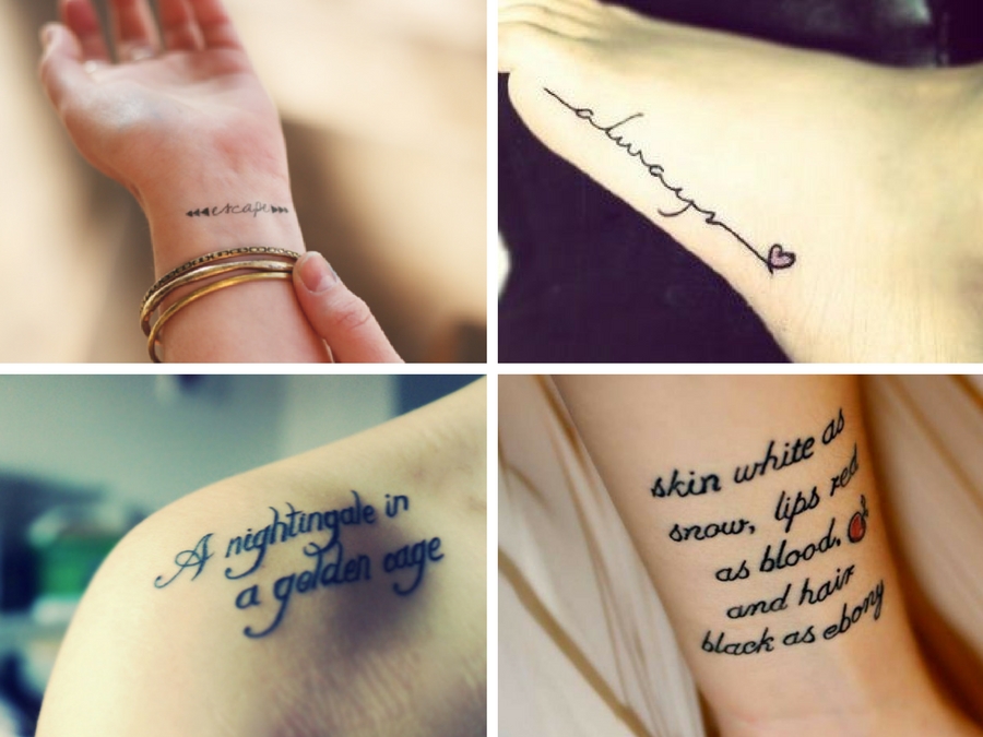 tatuaggi femminili eleganti scritte