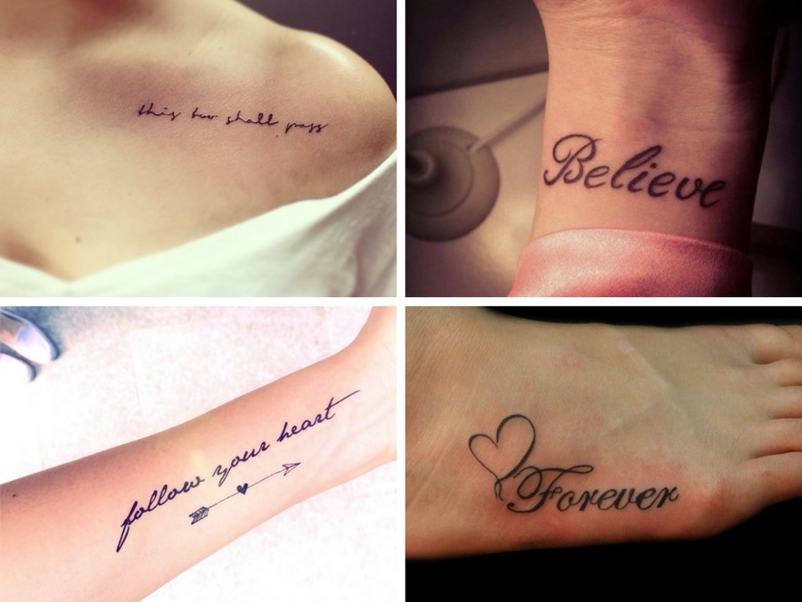 tatuaggi piccoli donna scritte