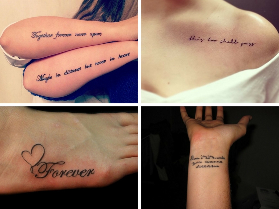 tatuaggi piccoli e belli con scritte