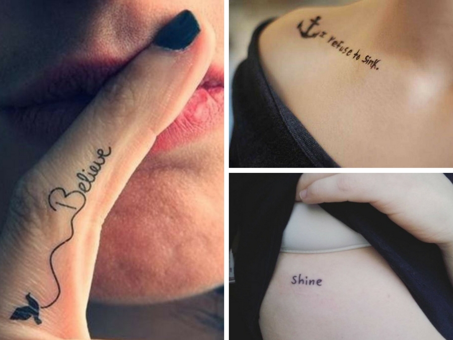 tatuaggi scritte piccole