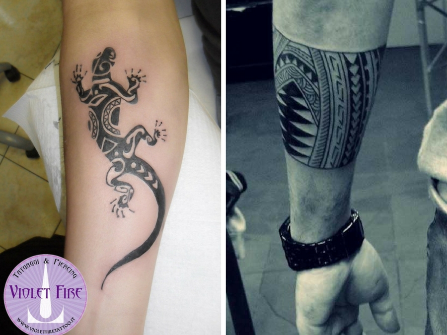 Tatuaggi maori avambraccio